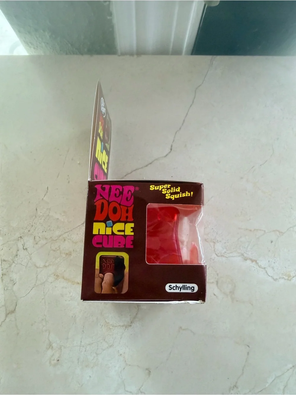 Nee Doh Cube Red Squishy Sensory Toy - Kids Learning Toy